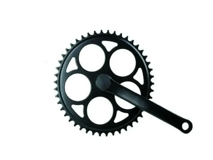 Angrenaj pedalier otel 1 foaie 46t 170mm Csepel angrenaj bicicleta