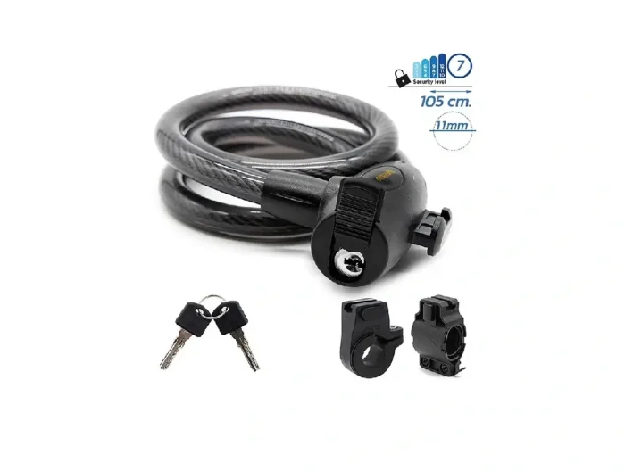 Antifurt bicicleta negru cu cheie 105x11 eWheel lacat bicicleta