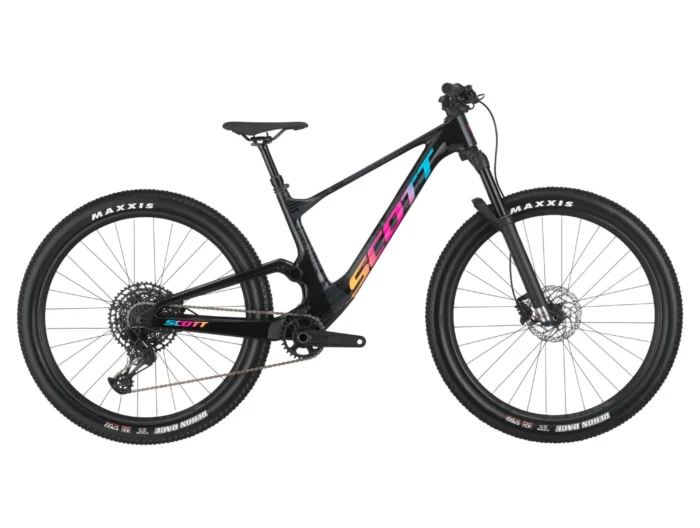 Bicicleta Full Suspension copii Scott Spark RC 700 neagra cadru de carbon
