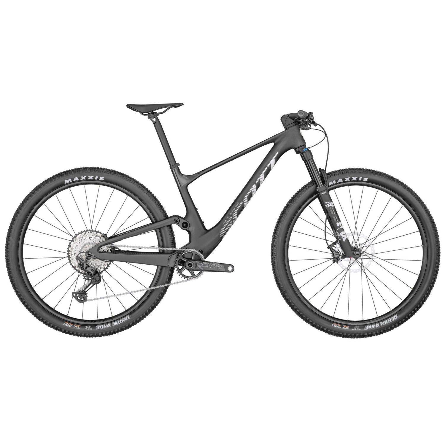 Bicicleta full suspension de carbon Scott Spark RC Team negru furca Fox 34