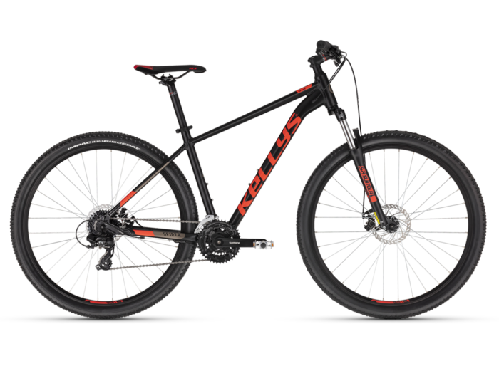 Bicicleta Mtb Kellys Spider 30 Black 29 inch Furca: SR SUNTOUR XCE28 DS (29"), 100 mm, coil spring