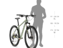 Bicicleta Mtb Kellys Spider 50 Black 29 inch Furca: SR SUNTOUR XCM32 NLO DS (29"), 100 mm, coil / Speed Lockout