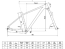 Bicicleta Mtb dama Kellys Mystery 30 Pedalier: SAMOX (32T) - length 170 mm (M), 175 mm (L)