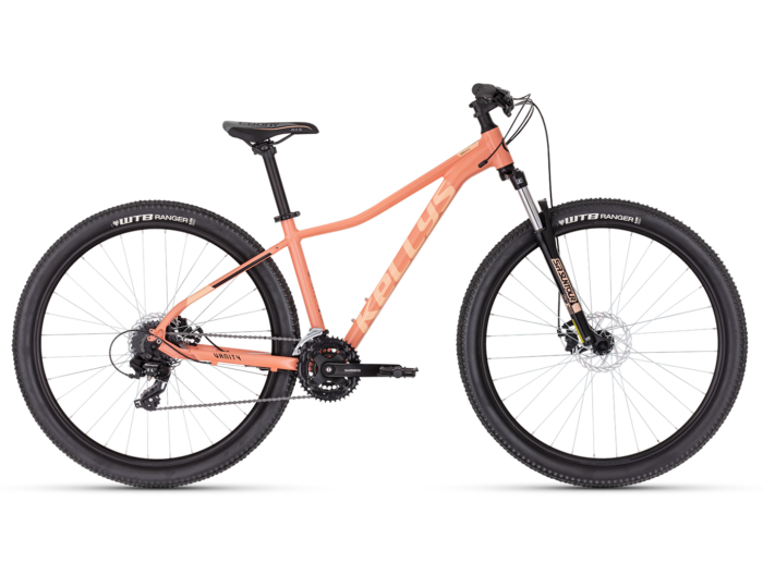Bicicleta Mtb dama Kellys Vanity 30 Desert Flower Furca: SR SUNTOUR XCE28 DS (29"), 100 mm, coil spring