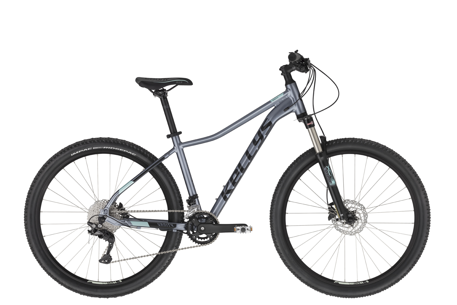 Bicicleta Mtb dama Kellys Vanity 80 de 27.5″ Furca: SR SUNTOUR XCR Air RLR DS (27.5), 100 mm, air / Remote Speed Lockout