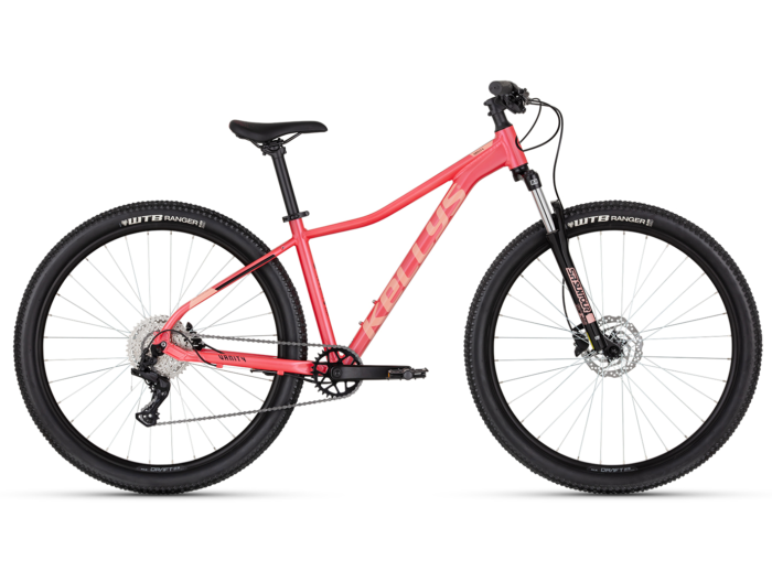 Bicicleta Mtb dama Kellys Vanity X40 Coral Furca: SR SUNTOUR XCE28 DS (29"), 100 mm, coil spring