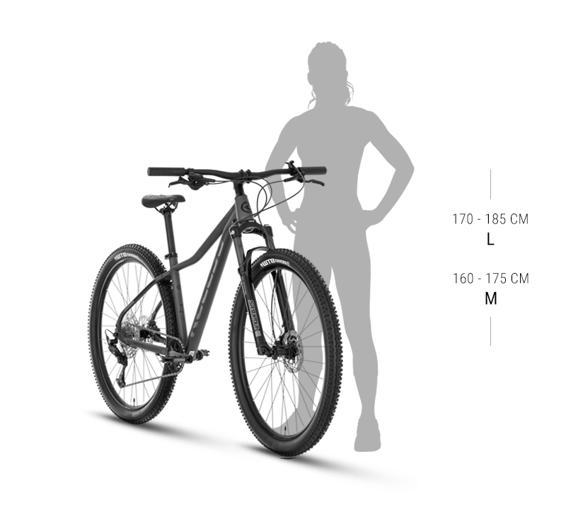 Bicicleta Mtb dama Kellys Vanity X40 White Frane: SHIMANO MT200 Hydraulic Disc