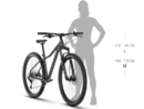 Bicicleta Mtb dama Kellys Vanity X70 Raspberry Furca: SR SUNTOUR XCM32 NLO DS (29"), 100 mm, coil / Speed Lockout