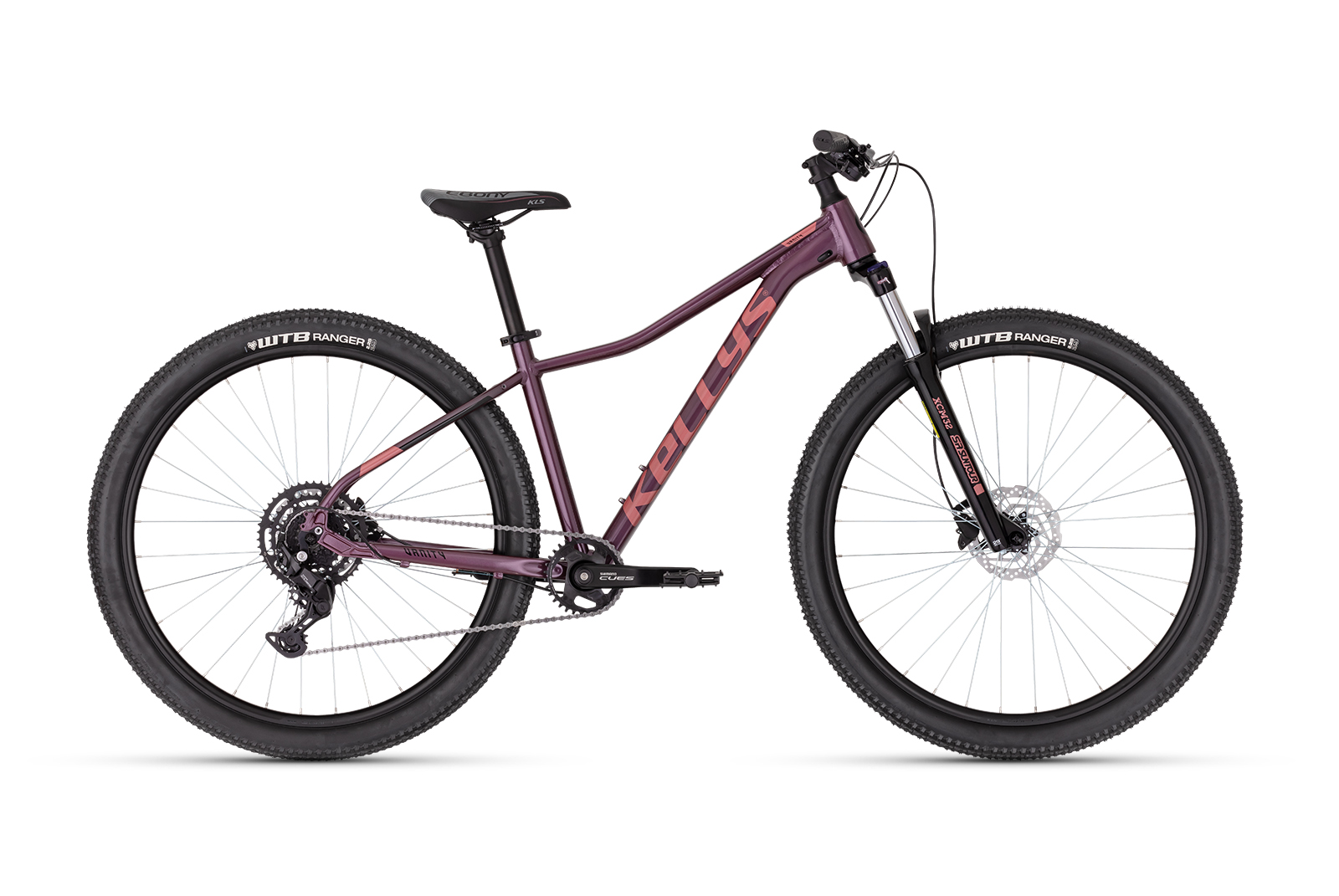 Bicicleta Mtb dama Kellys Vanity X70 Raspbery Furca: SR SUNTOUR XCM32 NLO DS (29"), 100 mm, coil / Speed Lockout
