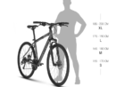 Bicicleta barbati Kellys Cliff 30 Chrome Grey Transmisie: 3x8
