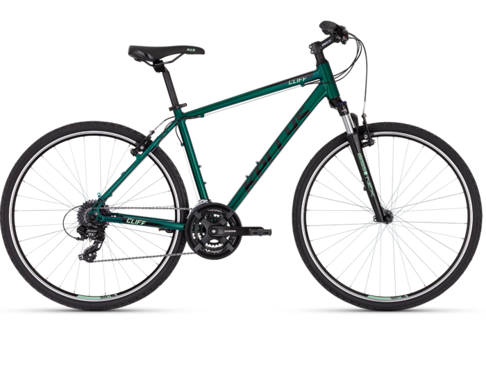 Bicicleta barbati Kellys Cliff 30 Rainforest Green Furca: SR SUNTOUR NEX HLO P, 63 mm, coil spring