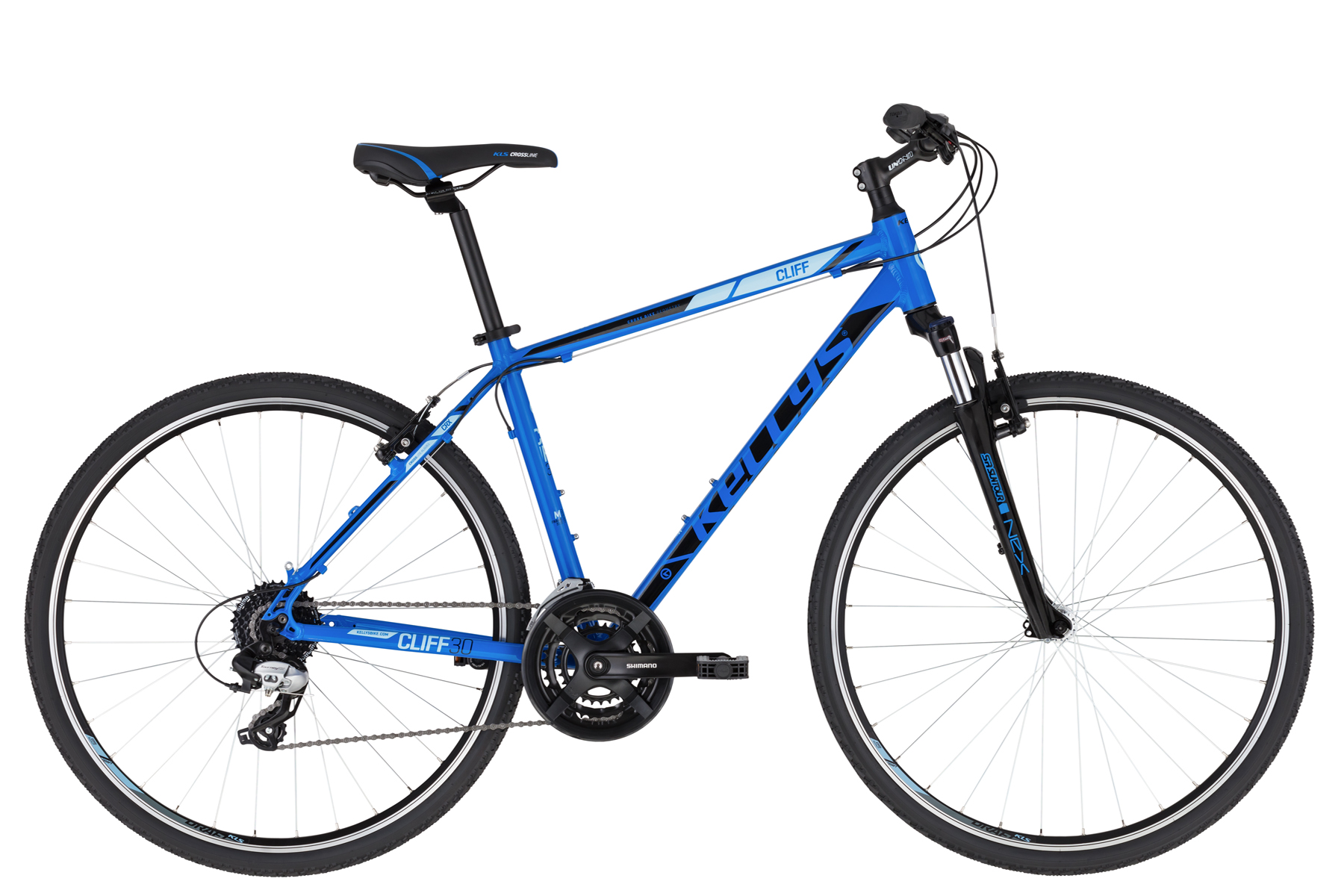 Bicicleta barbati Kellys Cliff 30 Furca: SR SUNTOUR NEX HLO P, 63 mm, coil / Speed Lockout