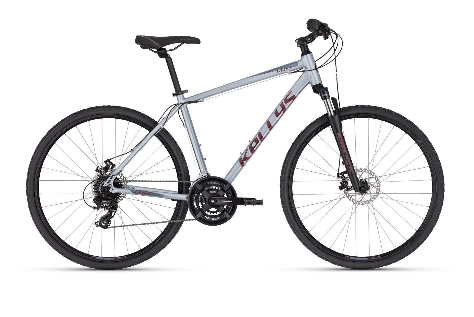 Bicicleta barbati Kellys Cliff 70 Glacial Grey Schimbator spate: SHIMANO Altus M2000 (direct mount)