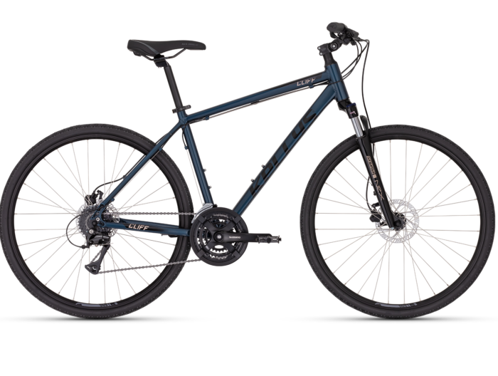 Bicicleta barbati Kellys Cliff 90 Thunderstorm Blue 28 inch Furca: SR SUNTOUR NEX HLO DS, 63 mm, coil / Speed Lockout