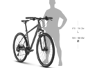Bicicleta barbati Kellys Phanatic 30 Dark Plum 28 inch Furca: SR SUNTOUR NEX RL DS, 63 mm, coil / Speed Lockout