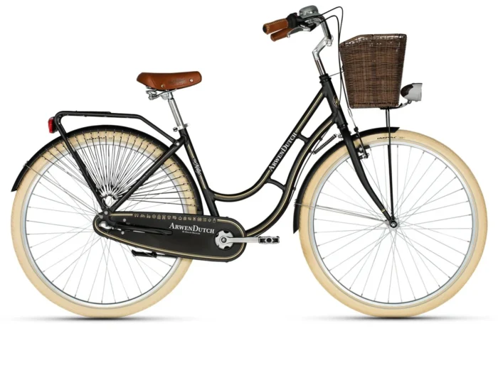 Bicicleta dama neagra model vintage Kellys Arwen Dutch bicicleta retro bicicleta clasica cu viteze in butuc Shimano