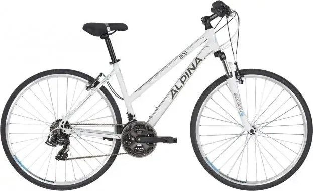 Bicicleta dama trekking alba Alpina Eco Lc 20 Bicicleta pentru oras