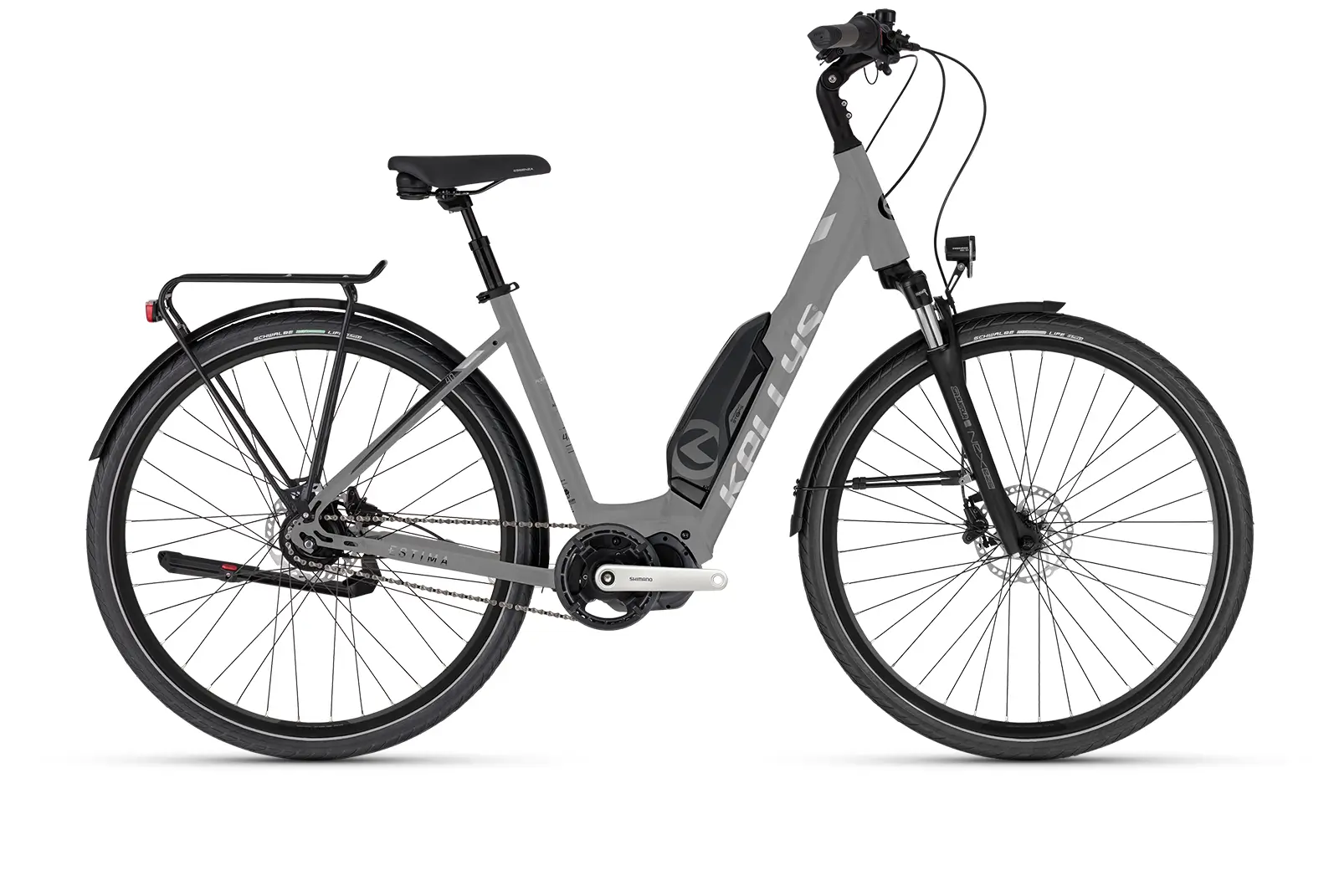 Bicicleta electrica dama KELLYS Estima 40 Shimano Moonstone Grey 28 inch 630Wh Motor: SHIMANO E5100, 50 Nm, 36 V