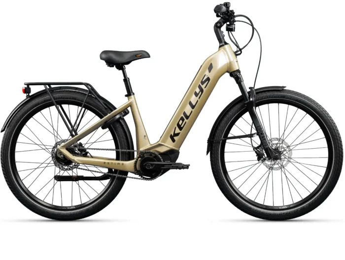 Bicicleta electrica dama KELLYS Estima 60 Shimano Champagne 27.5″ 725Wh Motor: SHIMANO EP6, 85 Nm, 36 V