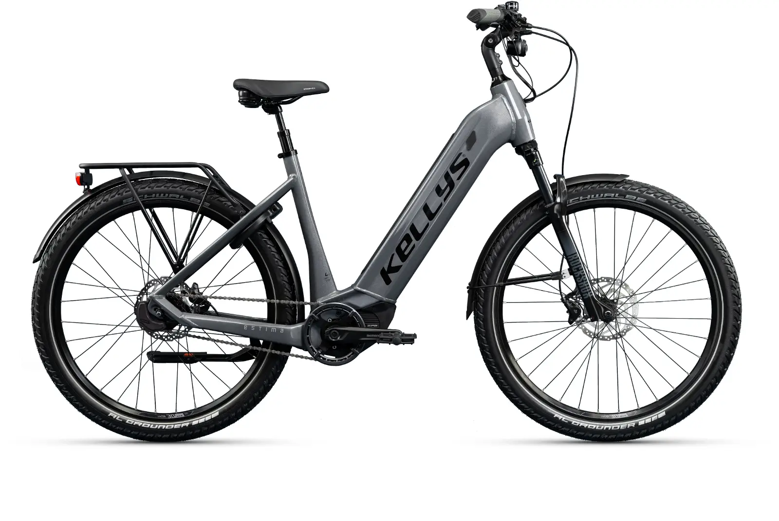 Bicicleta electrica dama KELLYS Estima 80 Di2 SH Antracite 27.5″ 820Wh Pinion:for internal hub Nexus 24T