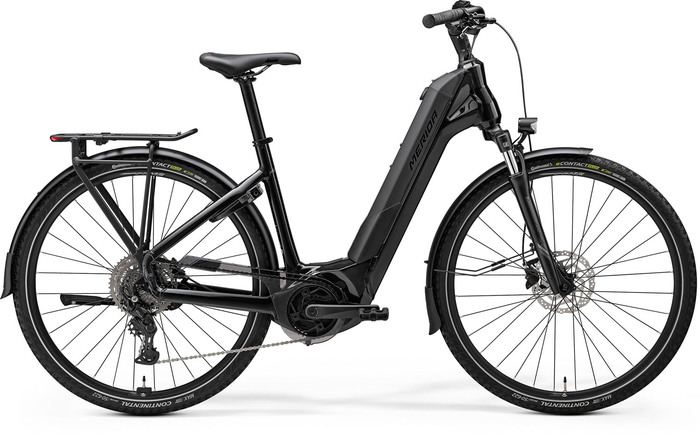 Bicicleta electrica dama Merida eFLOAT CITY 400 EQ S Metallic Black City Bike Electric