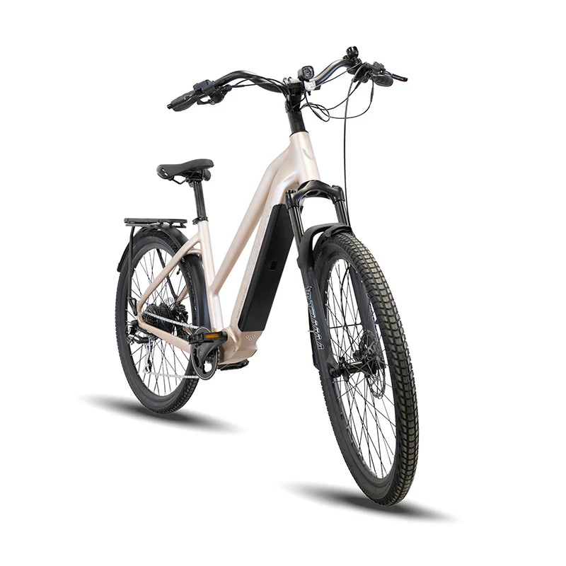 Bicicleta electrica dama alb sidefat Viketory Arenox Plus Urban bicicleta asitata electric Motor 250W