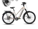 Bicicleta electrica dama alb sidefat Viketory Arenox Urban bicicleta asitata electric Baterie 48V 15 Ah