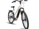 Bicicleta electrica dama alb sidefat Viketory Arenox Urban bicicleta asitata electric Baterie 48V 15 Ah