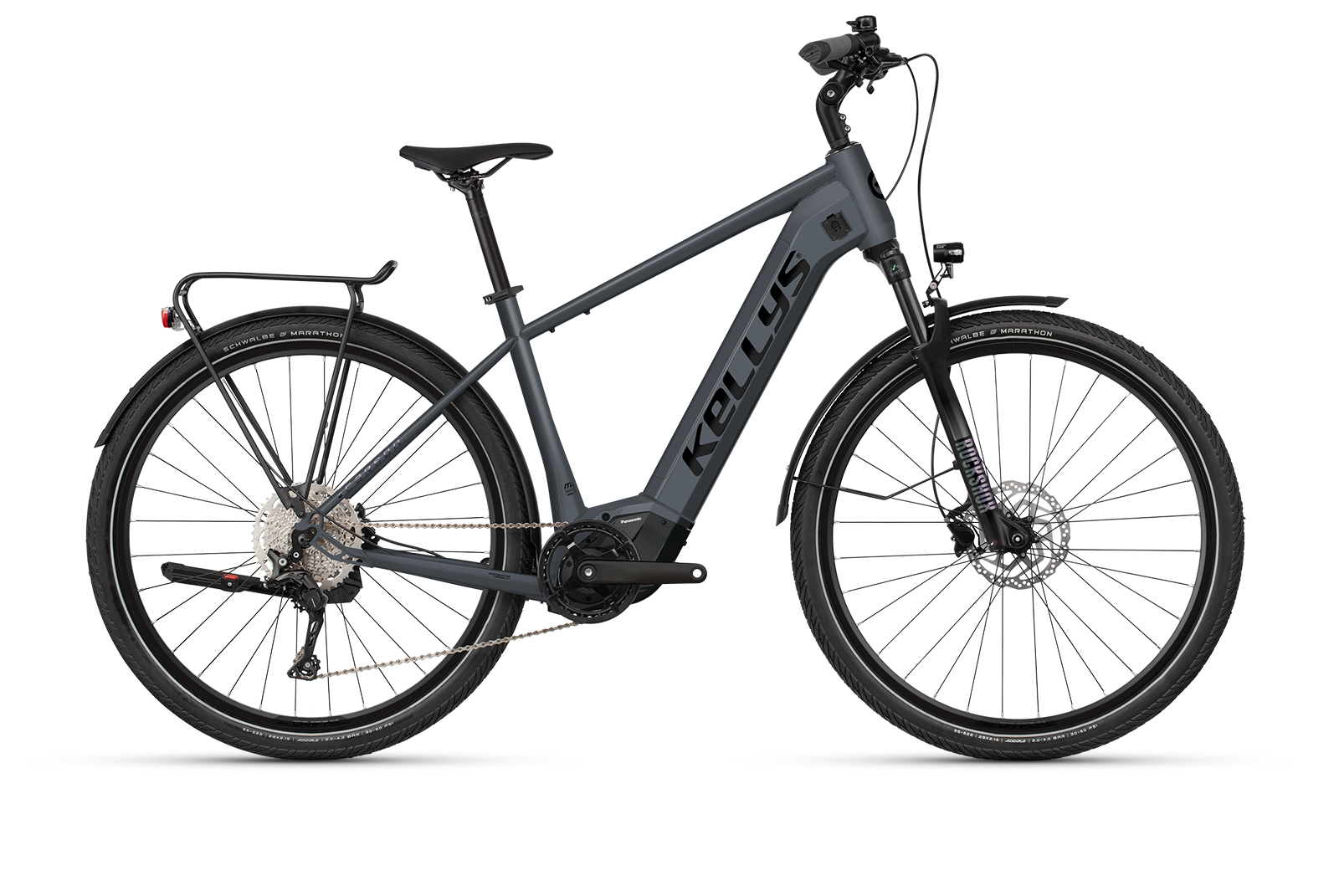 Bicicleta electrica de oras E-Carson 70 Panasonic Graphite Borealis 28 inch 820Wh Kellys Motor: PANASONIC GX Ultimate, 95 Nm, 36 V