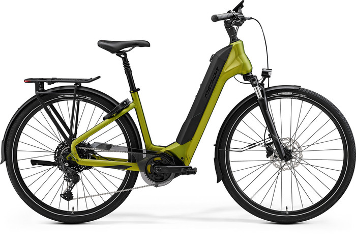 Bicicleta electrica de oras Merida eSPRESSO CITY 500 EQ XS Matt fall green Bicicleta asistata electric