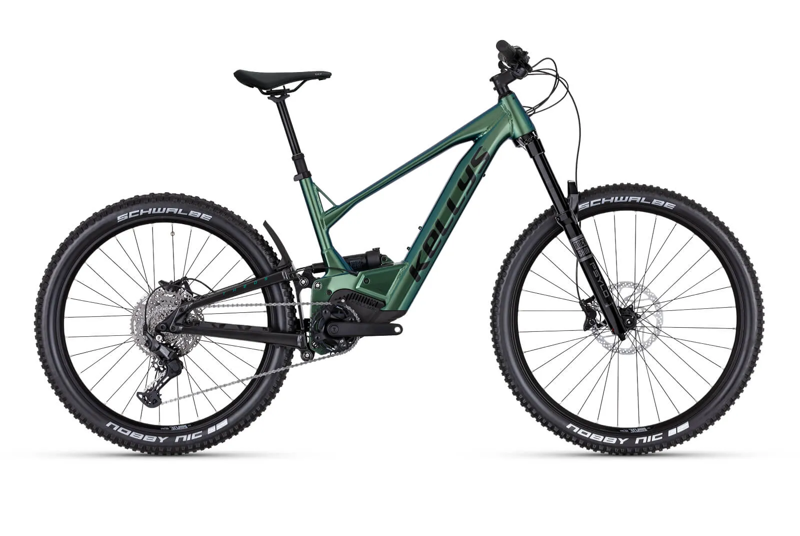 Bicicleta electrica full suspension KELLYS Theos R30 P Magic Green 29″/27.5″ 820Wh Transmisie: 1x10