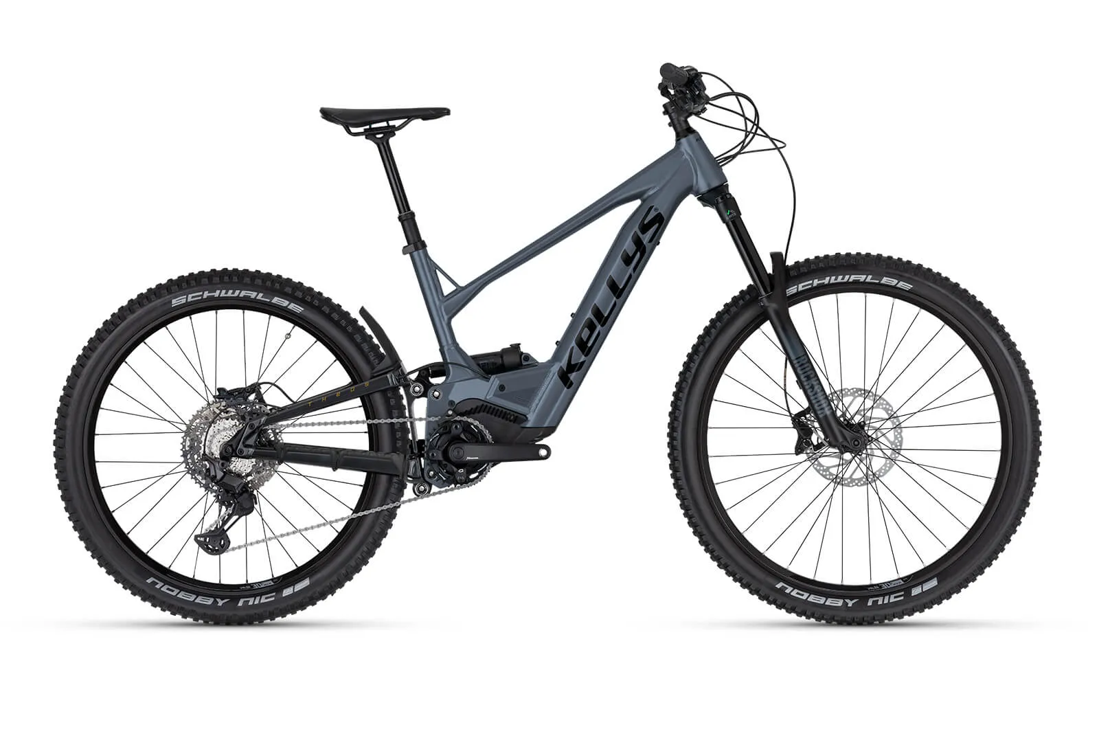 Bicicleta electrica full suspension KELLYS Theos R30 P Steel Blue M 29″/27.5″ 725Wh Transmisie: 1x10