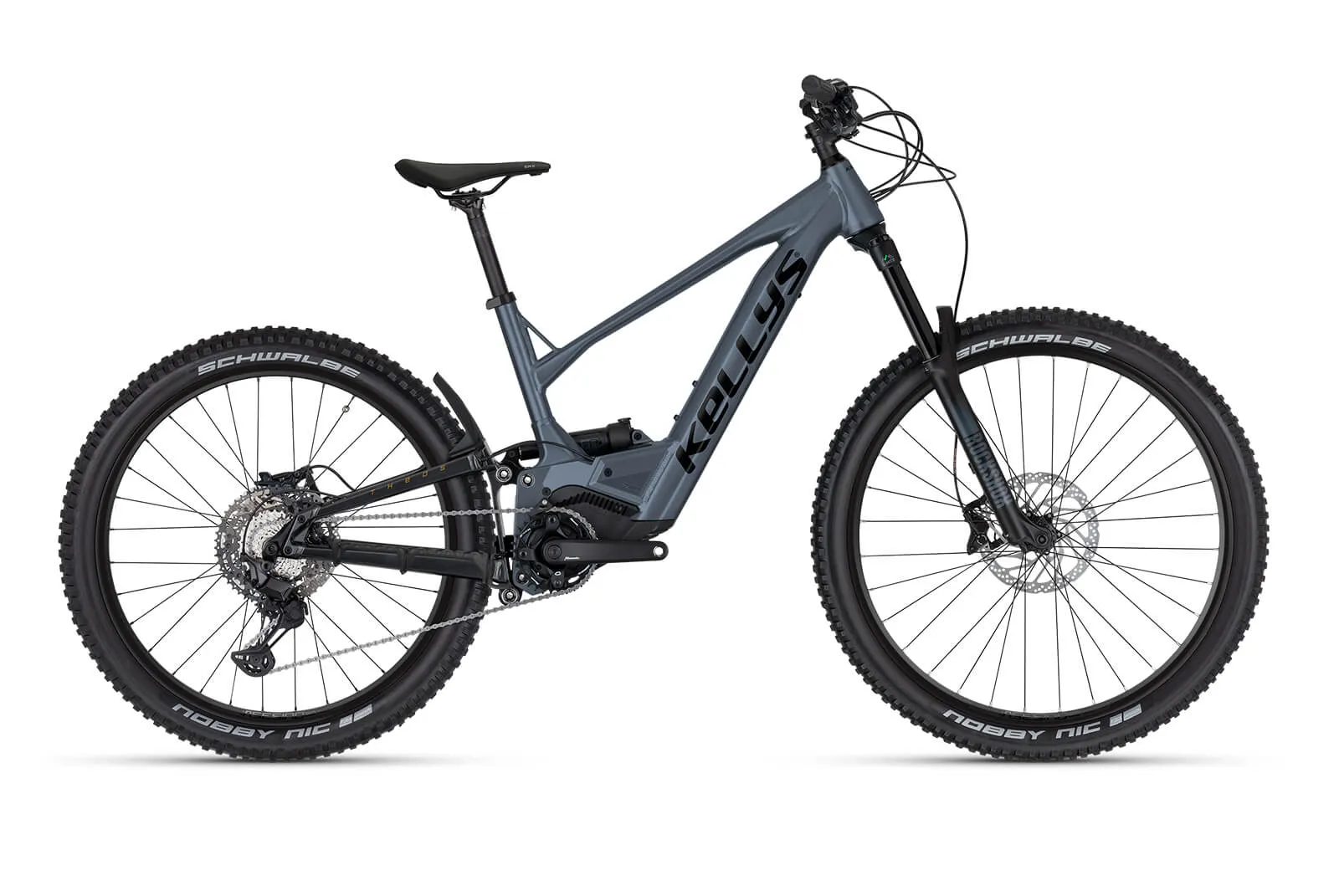 Bicicleta electrica full suspension KELLYS Theos R50 LTD P Steel Blue 29"/27.5" 725Wh L