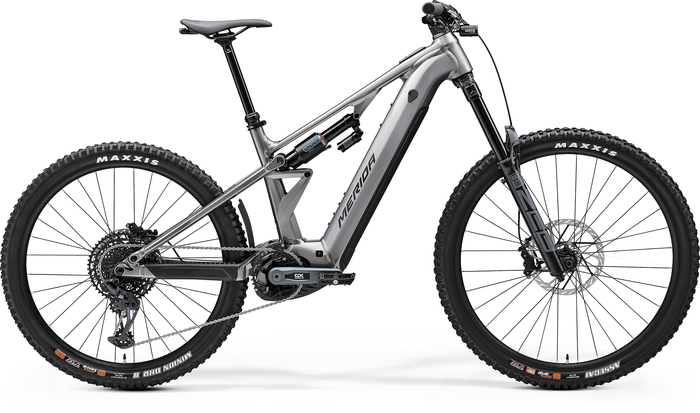 Bicicleta electrica full suspension Merida eONE-EIGHTY 700 L Gunmetal grey Ebike