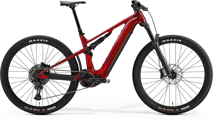Bicicleta electrica full suspension Merida eONE-FORTY 675 S DARK STRAWBERRY Bicicleta electrica Full Suspension