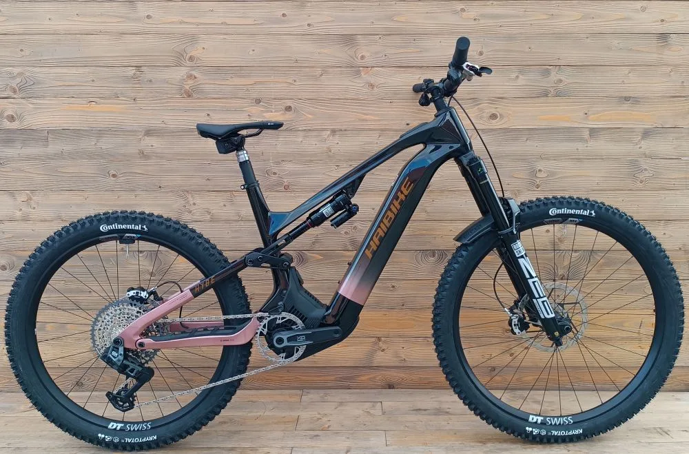 Bicicleta electrica full suspension carbon Haibike CF11 12-G GX AXS i800Wh L