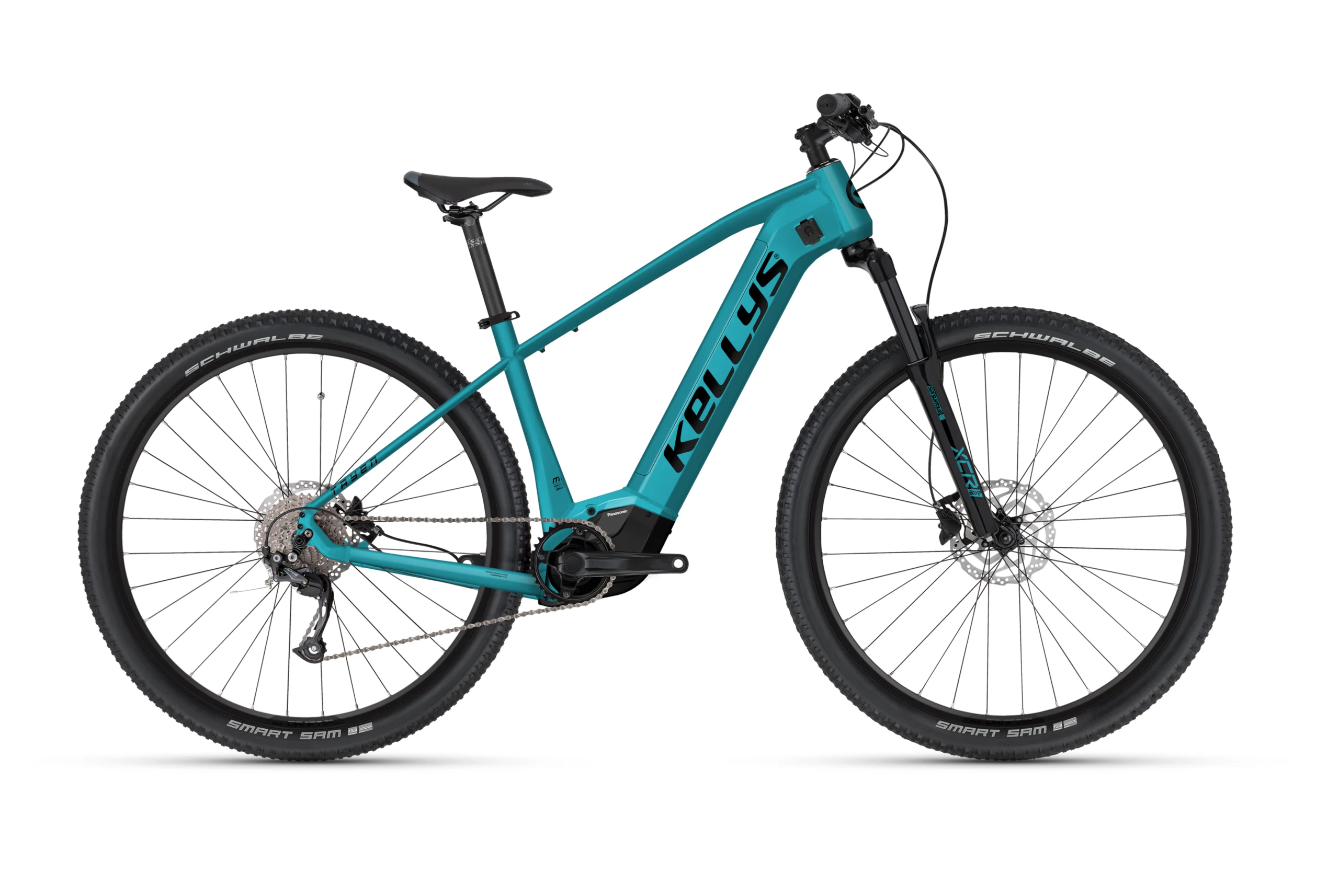 Bicicleta electrica mtb KELLYS Tayen R10 AIR Panasonic Azure 29 inch 725Wh Furca: SR SUNTOUR XCR32-AIR LOR DS (29"), 120 mm, air / Speed Lockout / 15 mm thru axle