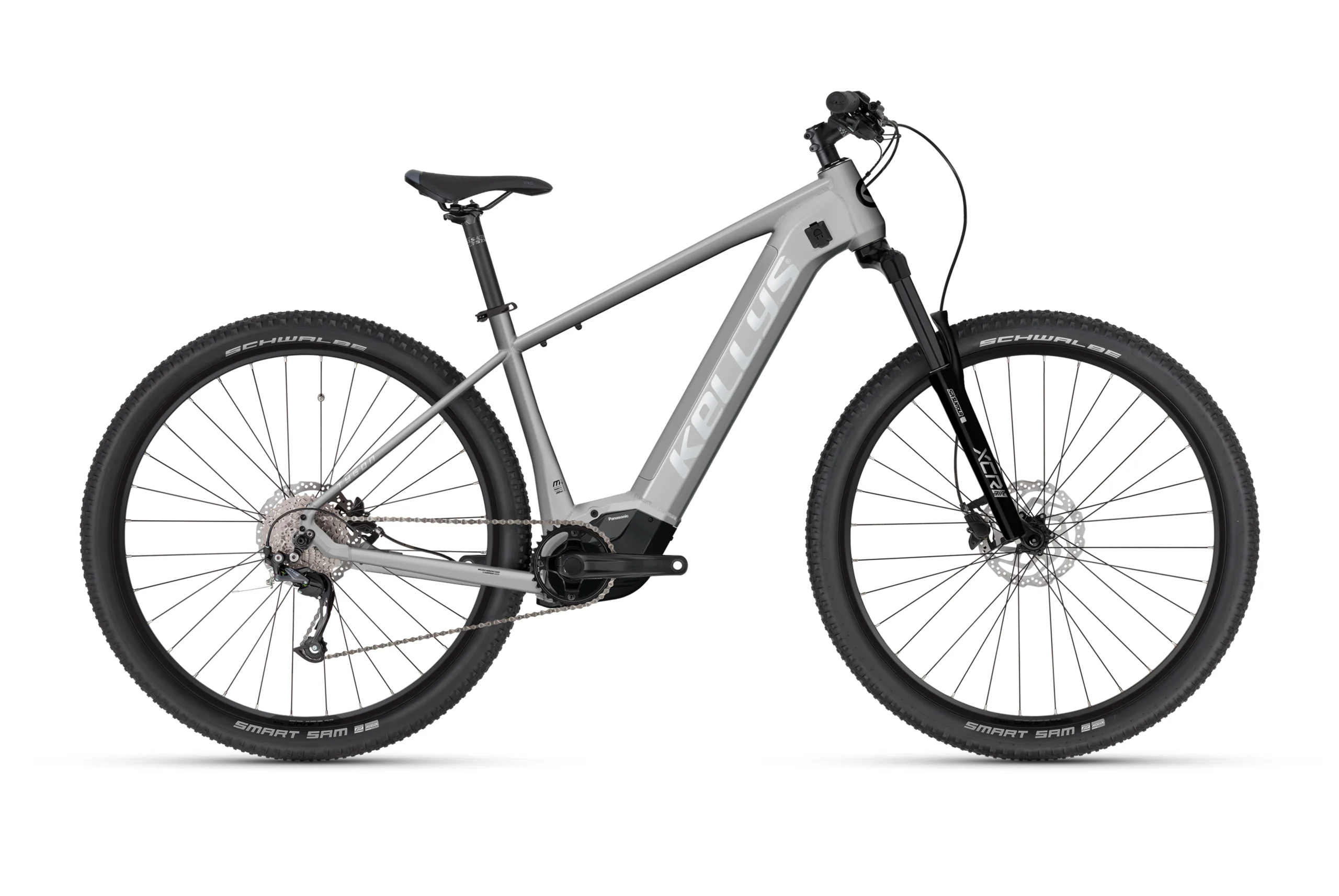Bicicleta electrica mtb KELLYS Tygon R10 AIR Panasonic Light Grey 29 inch 725Wh Furca: SR SUNTOUR XCR32-AIR LOR DS (29"), 120 mm, air / Speed Lockout / 15 mm thru axle