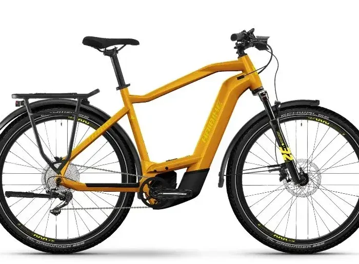 Bicicleta electrica trekking barbati Haibike 8 High 11-G Deore 750Wh yellow L