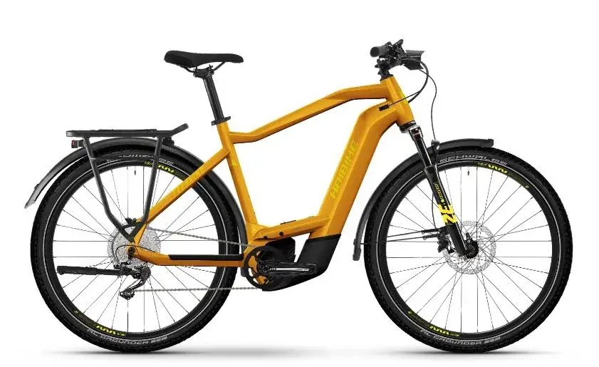 Bicicleta electrica trekking barbati Haibike 8 High 11-G Deore 750Wh yellow L