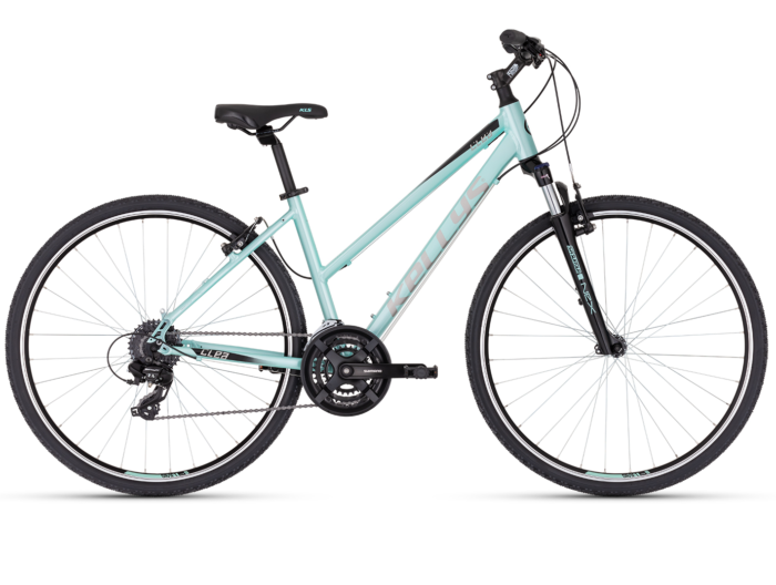 Bicicleta femei Kellys Clea 30 Minty Green Furca: SR SUNTOUR NEX HLO P, 63 mm, coil spring