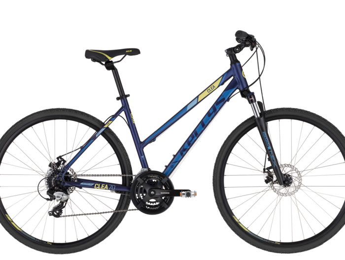 Bicicleta femei Kellys Clea 70 Dark Blue Frane: Mechanical Disc