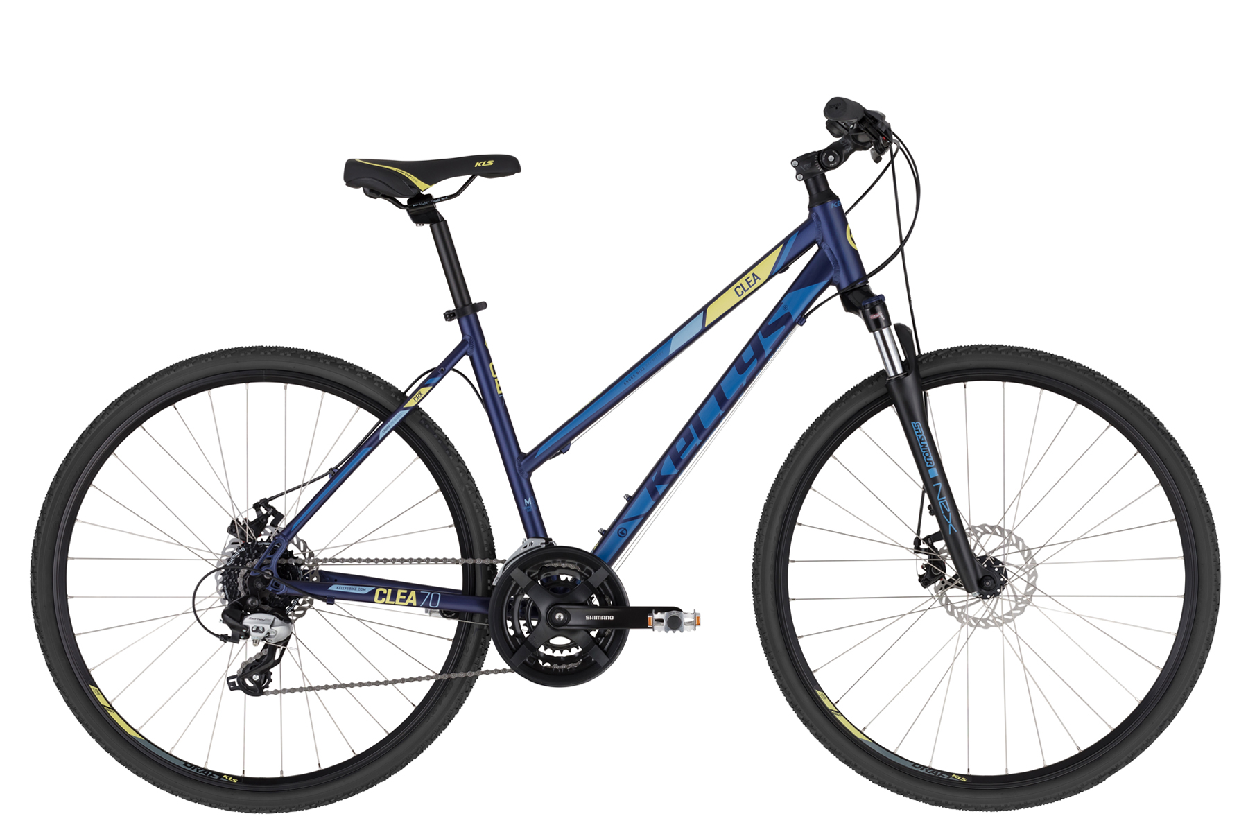 Bicicleta femei Kellys Clea 70 Dark Blue Frane: Mechanical Disc
