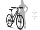 Bicicleta femei Kellys Clea 90 Graphite Grey Manete Frane: TEKTRO