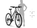 Bicicleta femei Kellys Pheebe 50 Aqua 28 inch Pedalier: SHIMANO Cues U4010-2 (46x30T) - length 170 mm (S), 175 mm (M)