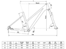 Bicicleta femei Kellys Pheebe 50 Aqua 28 inch Pedalier: SHIMANO Cues U4010-2 (46x30T) - length 170 mm (S), 175 mm (M)
