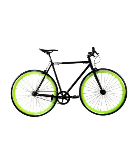 Bicicleta fixie Mercuris Negru Verde Fixie Bike