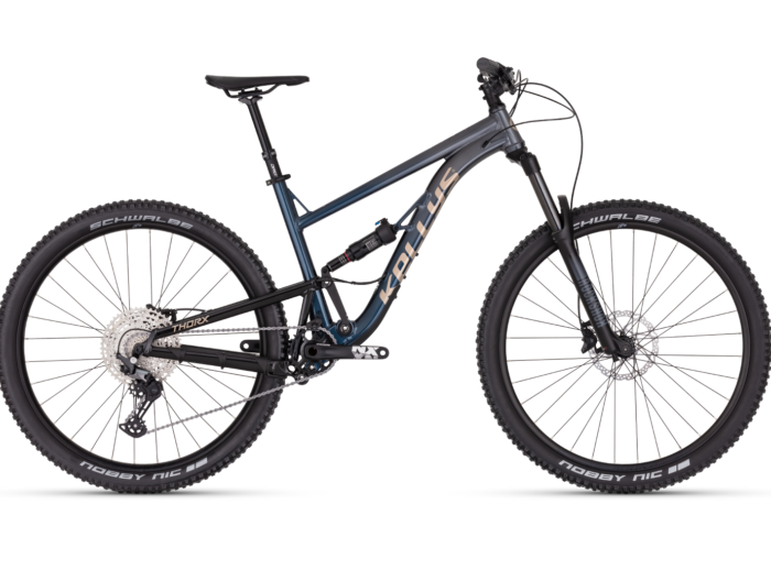 Bicicleta full suspension Kellys Thorx 10 Quartz Blue 29 inch Furca: ROCK SHOX 35 Silver TK (29") Boost, 150 mm, Solo Air / TurnKey / Maxle Stealth 15 mm thru axle