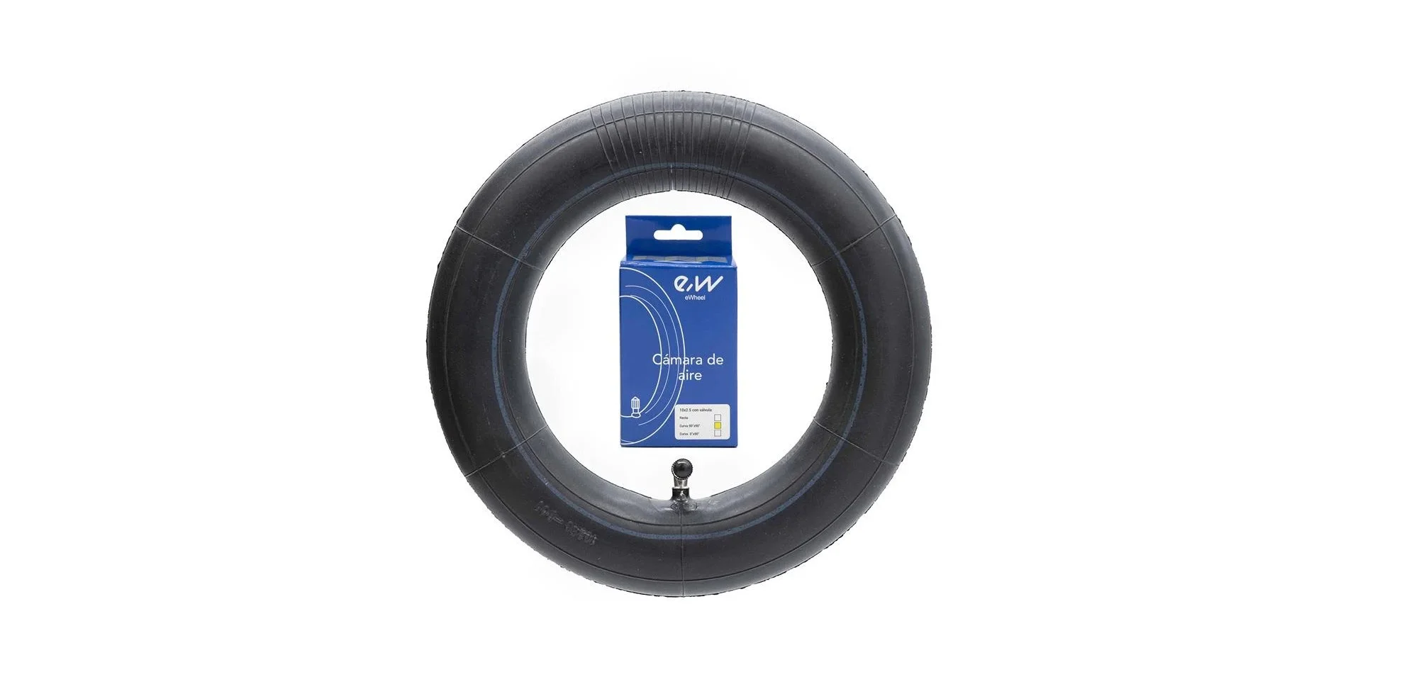 Camera trotineta electrica 10×2.5-6.5 cu ventil la 90° eWheel pentru Kukirin Camera trotineta electrica