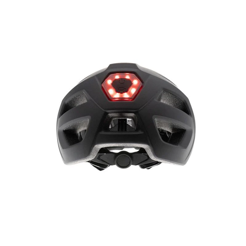 Casca Bicicleta cu lumina fata, spate integrata cu incarcare USB neagra greutate 500 grame